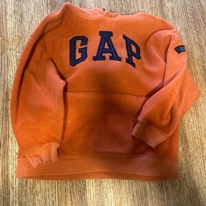 GAP Vibrant Orange Fleece Pullover